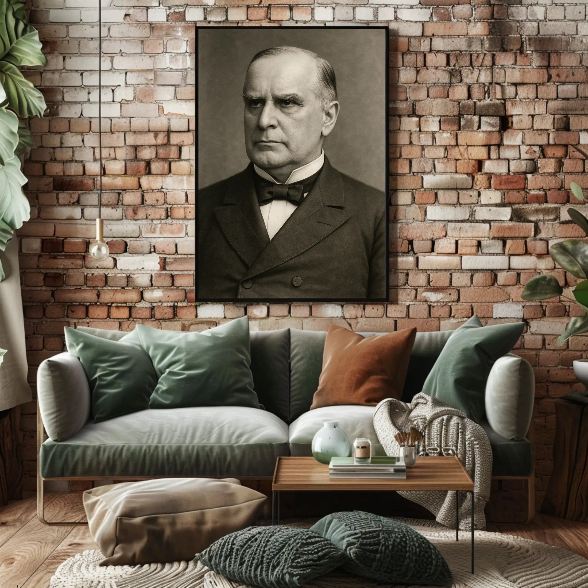 Classic Monochrome Formal Portrait Poster