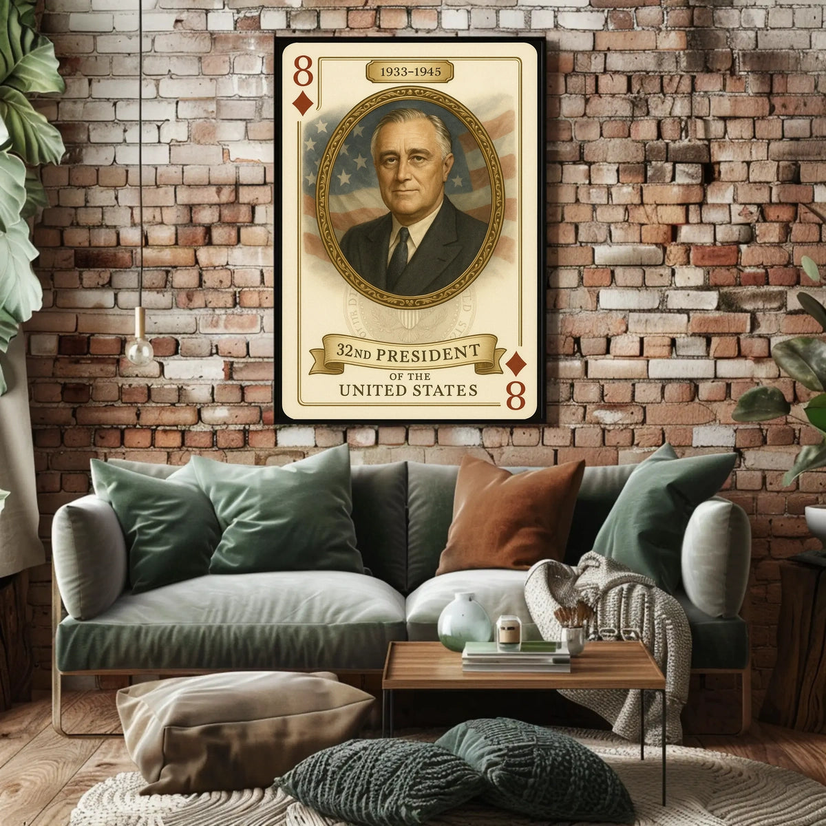 Franklin D Roosevelt 32nd President Poster