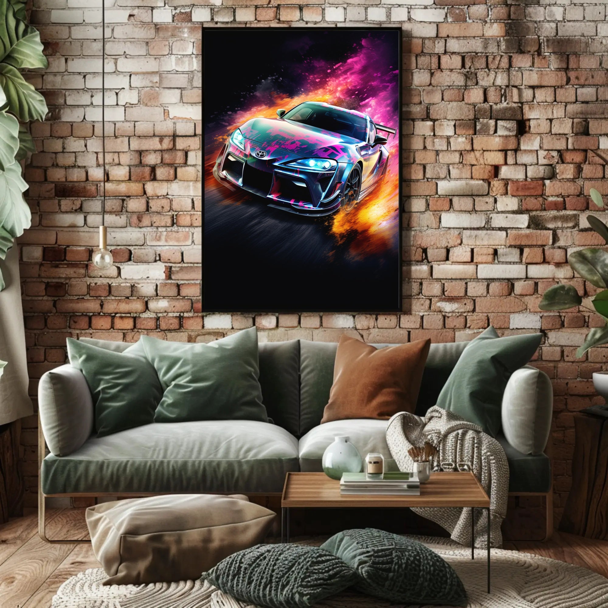 Sleek Modern Sports Car Poster for Thrill Seekers