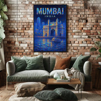 Mumbai, India Vibrant Cityscape Poster