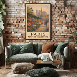 Paris Flower Market Poster