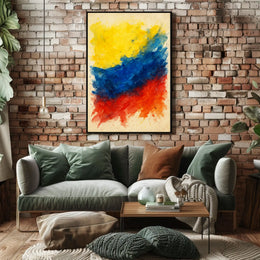 Vibrant Abstract Colors Abstract Poster