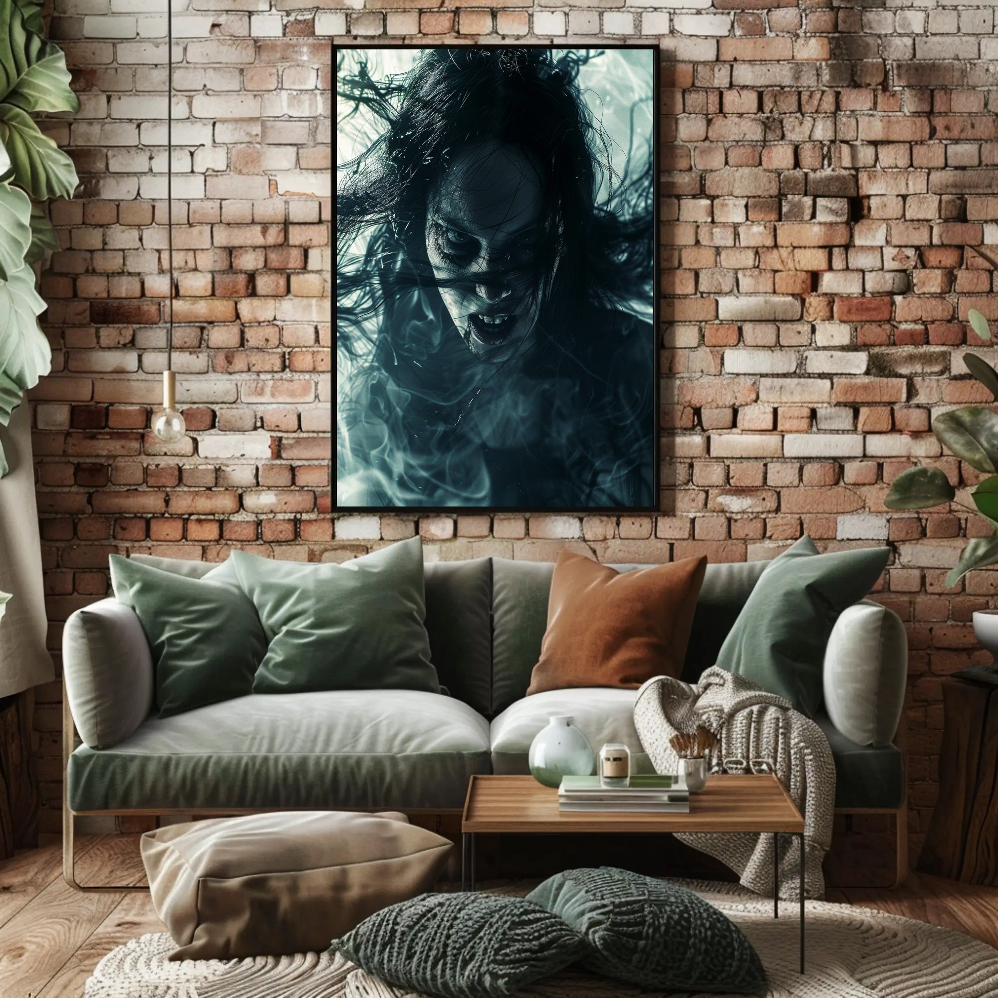 Haunting Visage Art Print Poster for Home Decor and Wall Art PosterGoat