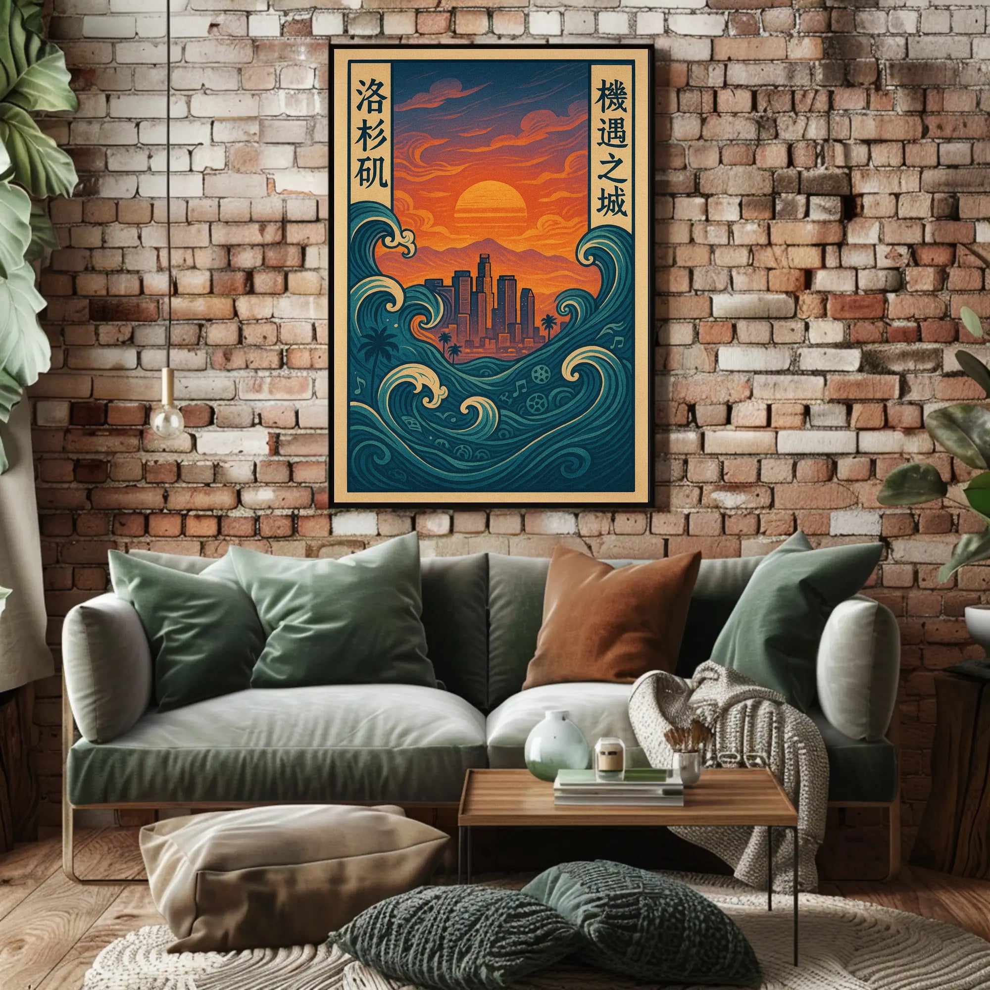 Los Angeles Sunset Fusion Urban or Cityscape Poster