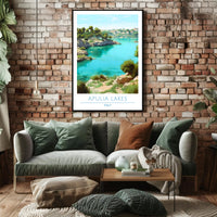 Apulia Lakes, Italy Poster