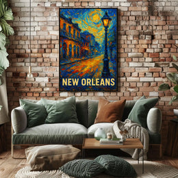 New Orleans Nightscape Poster