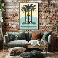 Tropical Sunrise Over Malang Poster PosterGoat