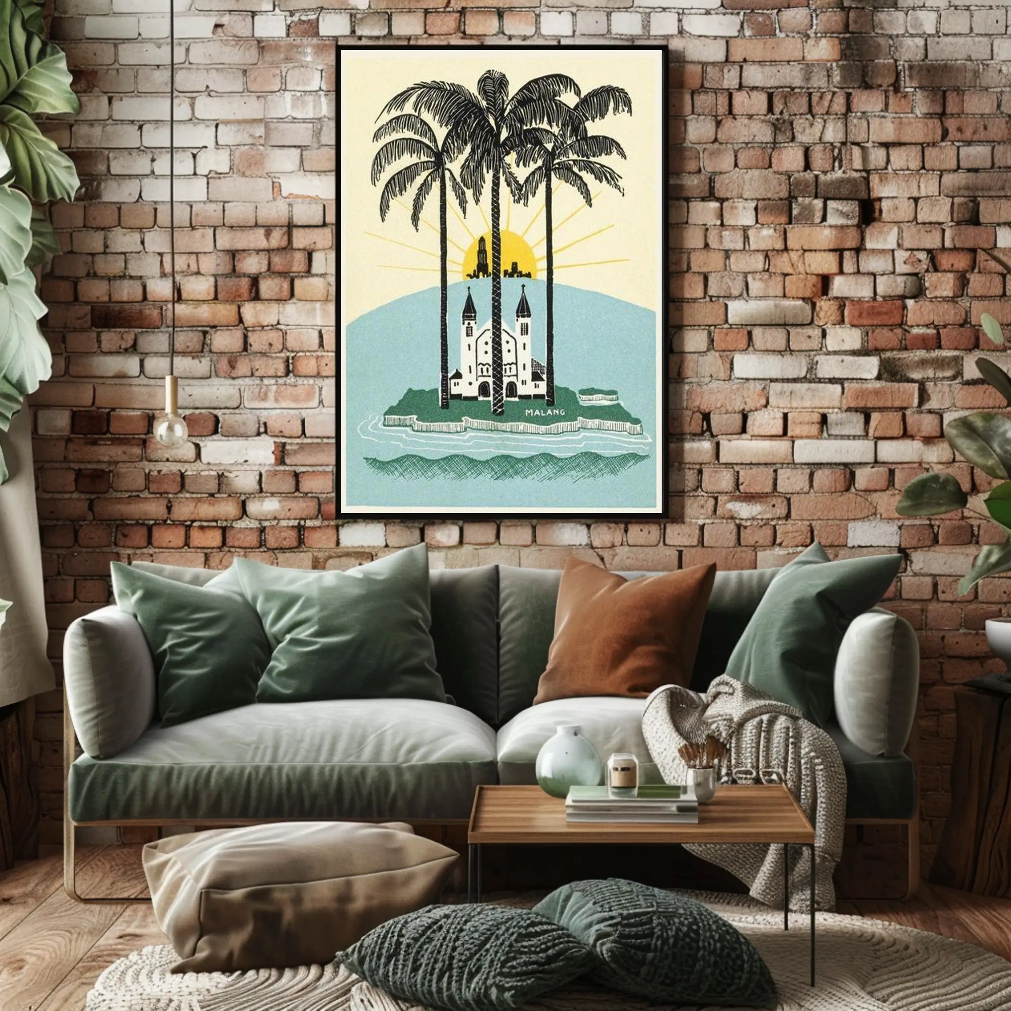 Tropical Sunrise Over Malang Poster PosterGoat