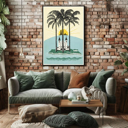 Tropical Sunrise Over Malang Poster PosterGoat