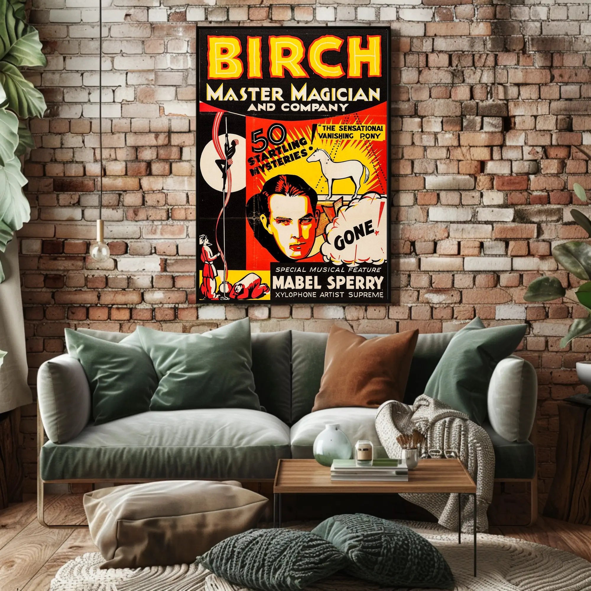 Magic Show Extravaganza Vintage Artistic Poster