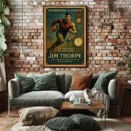 Celebrating a Legend Jim Thorpe Poster