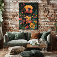 Robot In Bloom Poster