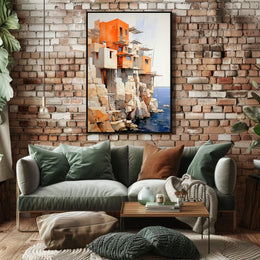 Cliffside Architecture Poster