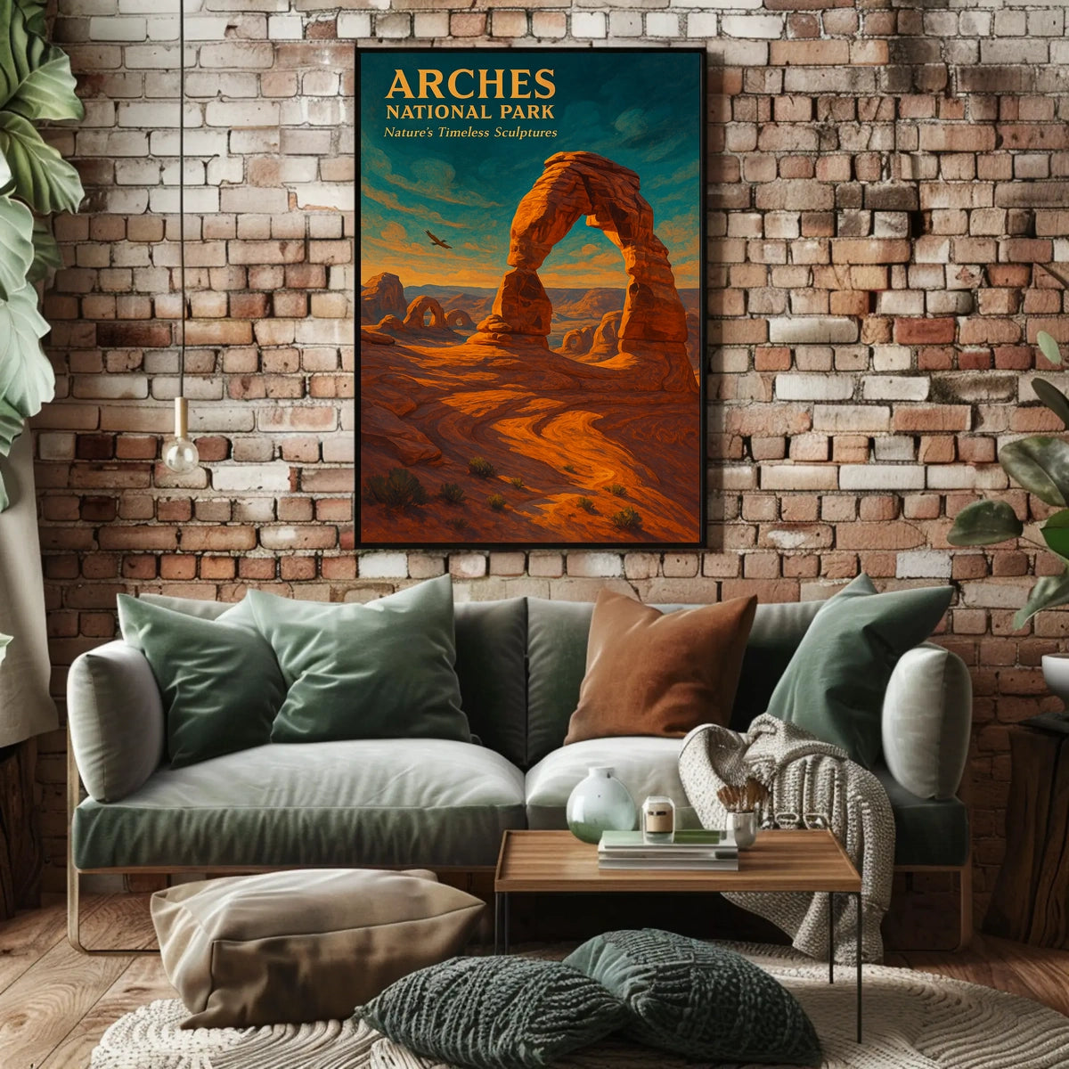 Arches National Park Scenic Vintage National Park Poster