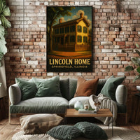 Lincoln Home In Springfield Poster