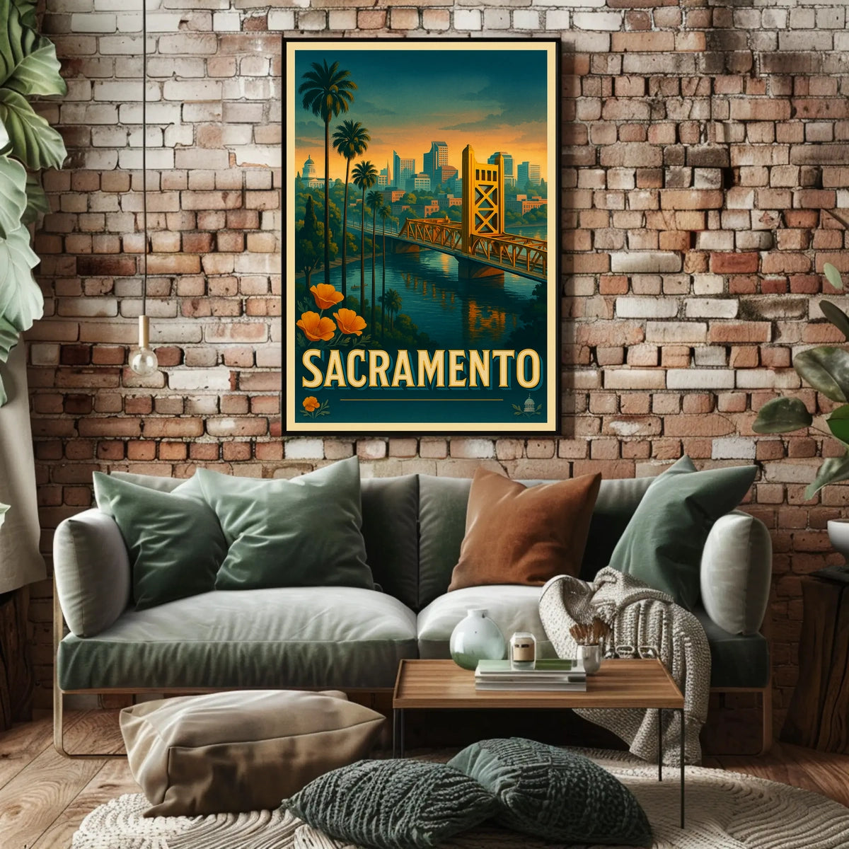 Sacramento Skyline Poster