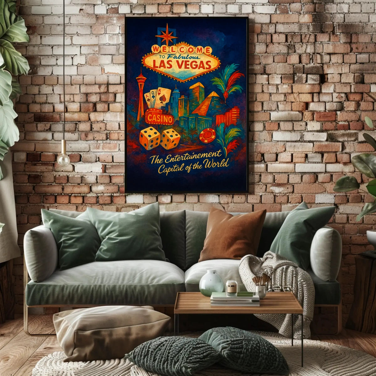 Welcome to Fabulous Las Vegas Poster for Home Decor Fans