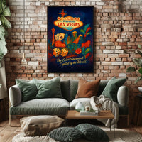 Welcome to Fabulous Las Vegas Poster for Home Decor Fans