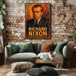 Richard Nixon Presidential Portrait Poster