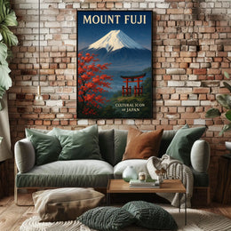Mount Fuji Cultural Icon of Japan Poster