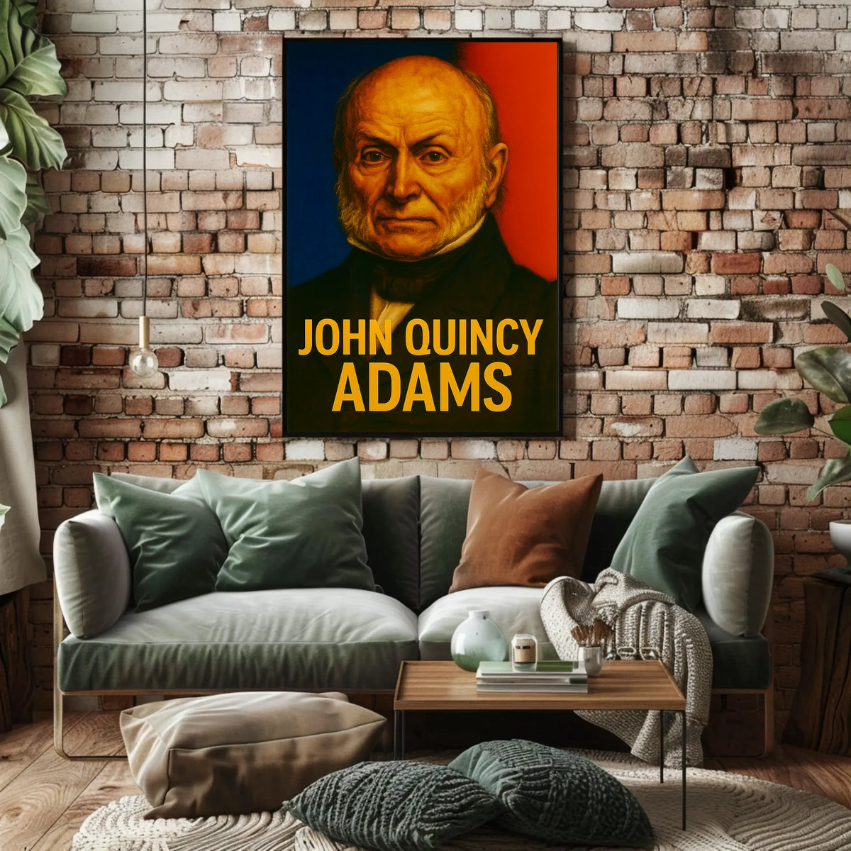 John Quincy Adams Classic Heritage Decor Poster