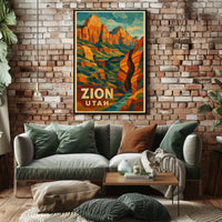Zion National Park Poster