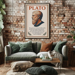 Plato Philosophical Icon Poster PosterGoat