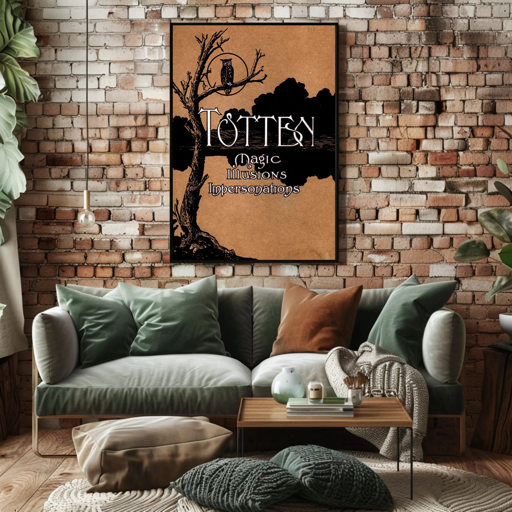 Magic and Mystery Vintage Artistic Illusion Poster