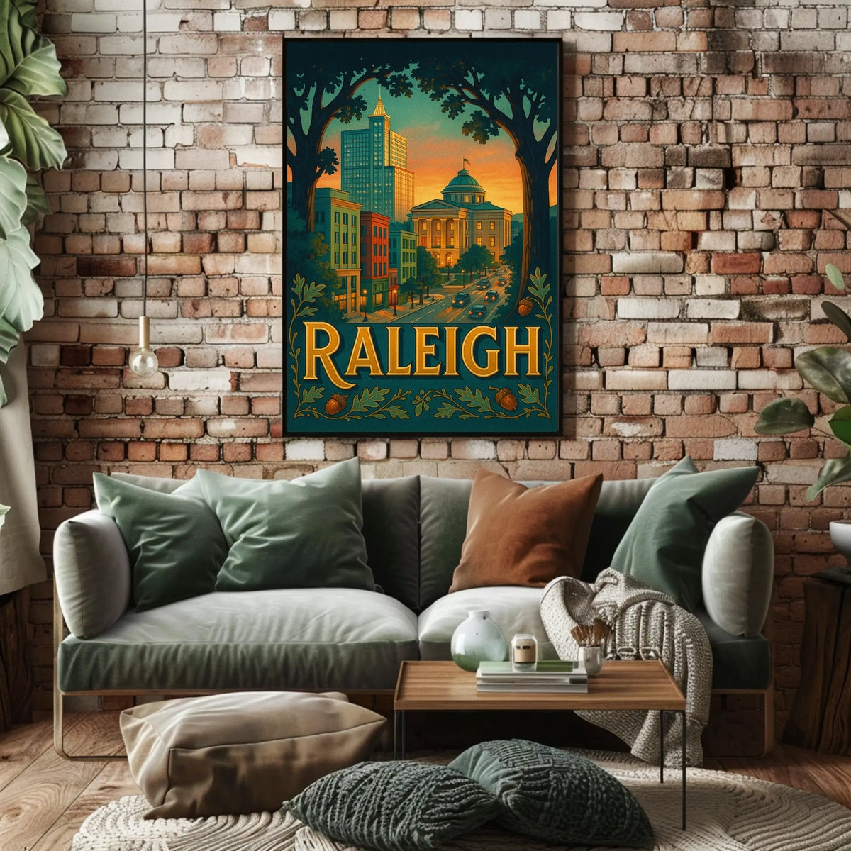 Raleigh Cityscape Poster