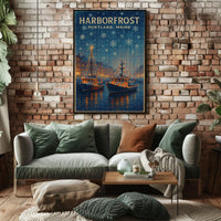 Harborfrost In Portland, Maine Poster