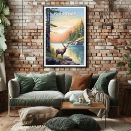 Isle Royale National Park Scenic Poster Print