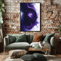 Mystical Clock in Ethereal Clouds Fantasy or Mythology Poster PosterGoat