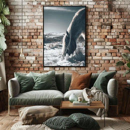 Winter Serenity A Horse In Snow Poster
