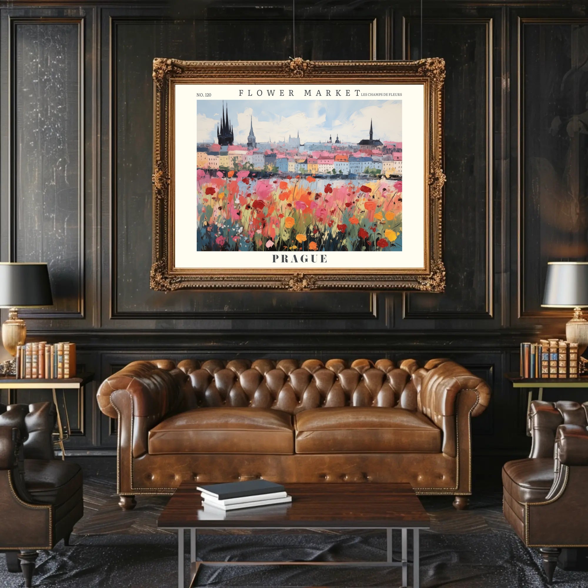 Prague Flower Market Vibrance Urban Or Cityscape Poster