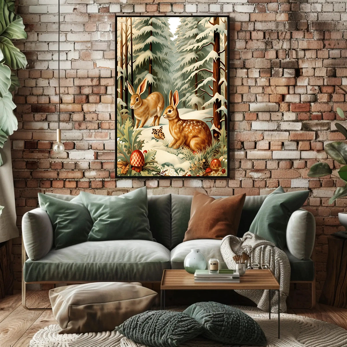 Winter Woodland Scene Poster