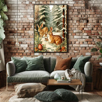 Winter Woodland Scene Poster
