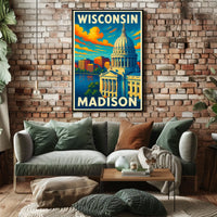 Wisconsin Capitol in Madison Poster