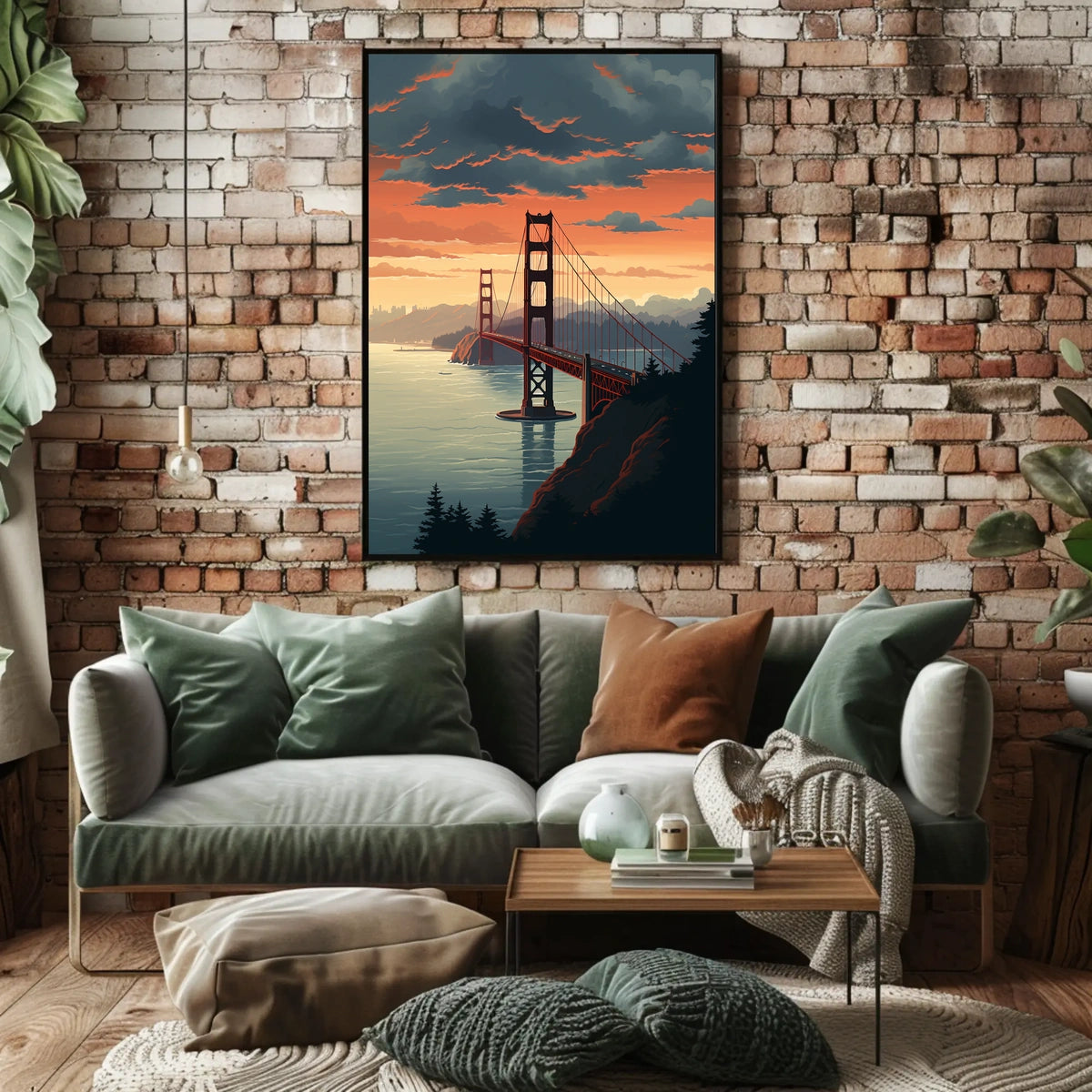 Golden Gate Suspension Bridge Art Print - Travel Poster