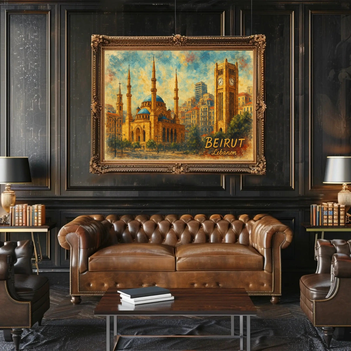 Beirut Landmarks Poster