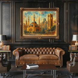 Beirut Landmarks Poster