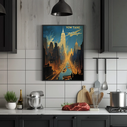 New York Vintage Travel Poster