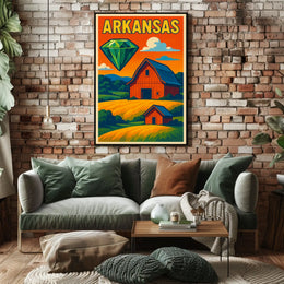 Arkansas Gemstone Landscape Poster