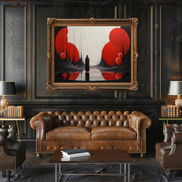 Enigma and Solitude Abstract Artistic Poster