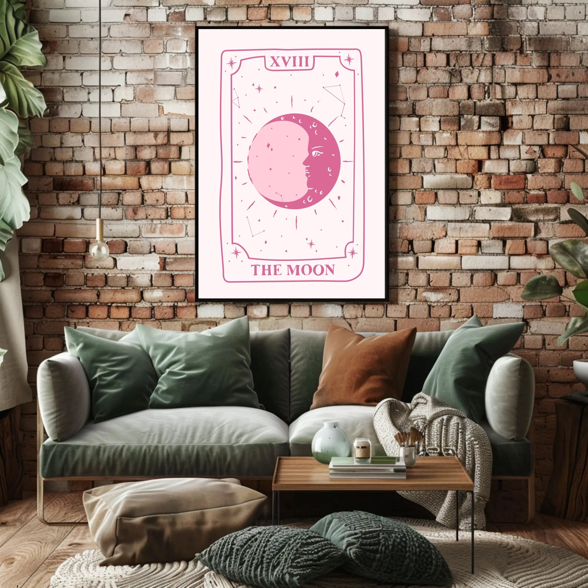 The Moon Tarot Card Art: Abstract or Artistic Poster PosterGoat