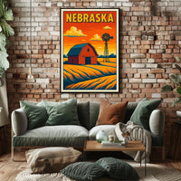Nebraska Countryside Poster