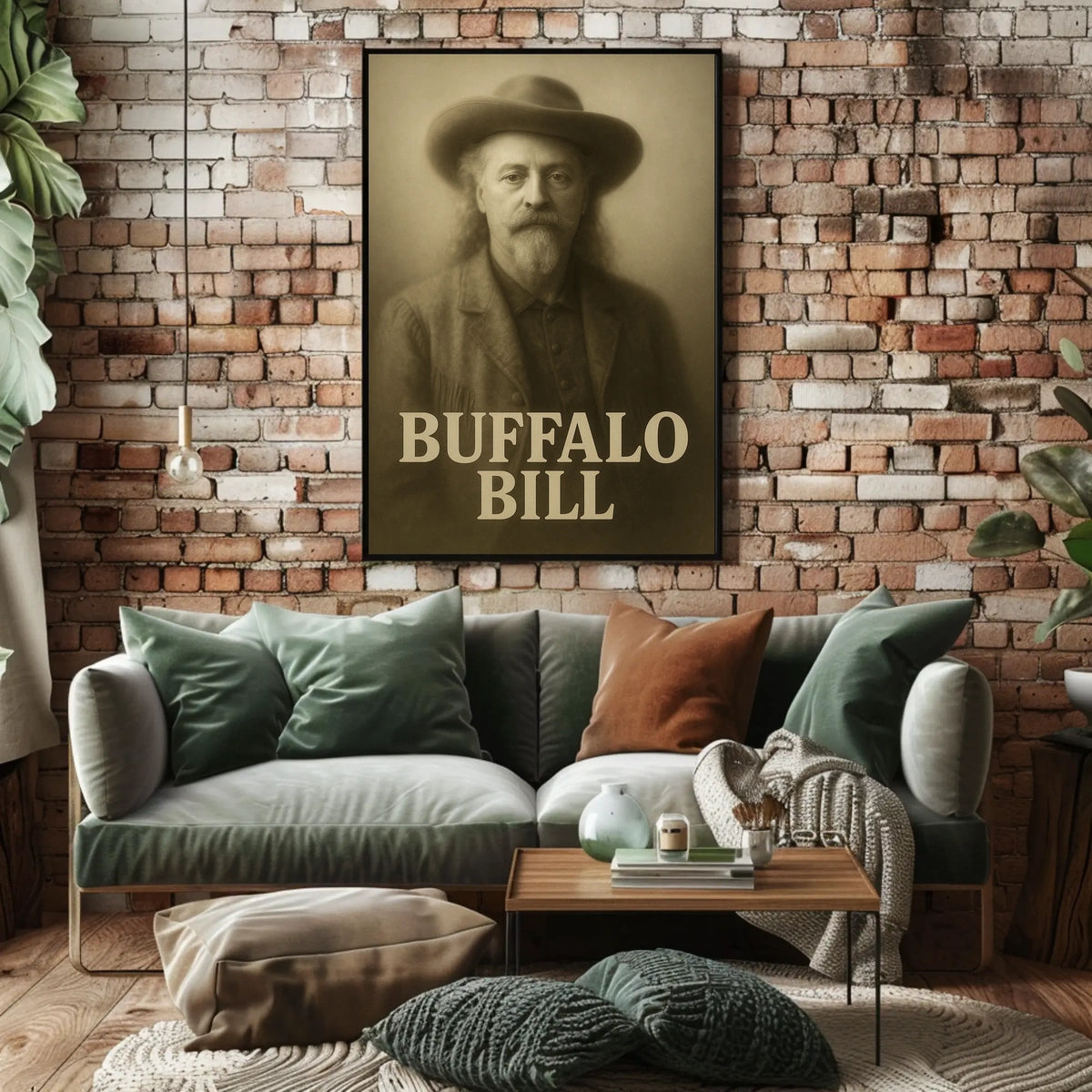 Buffalo Bill Iconic Vintage Historical Poster