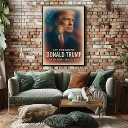 Trump Visionary Leader Pop Art Patriotic Collectors Poster