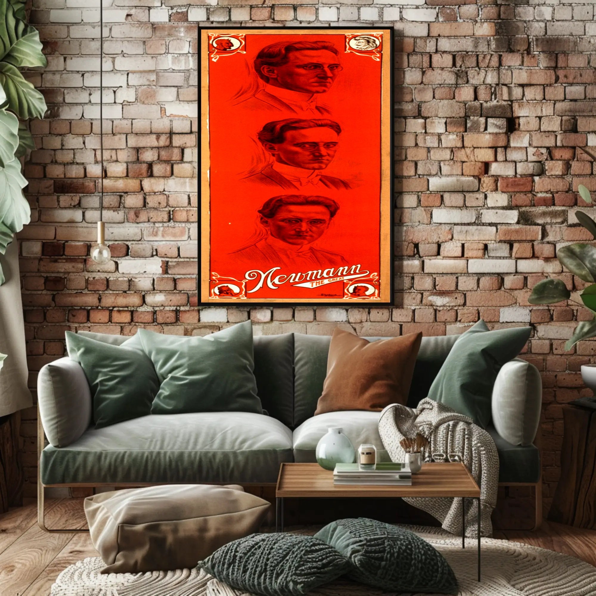 Newmann the Great Vintage Artistic Pop Culture Poster