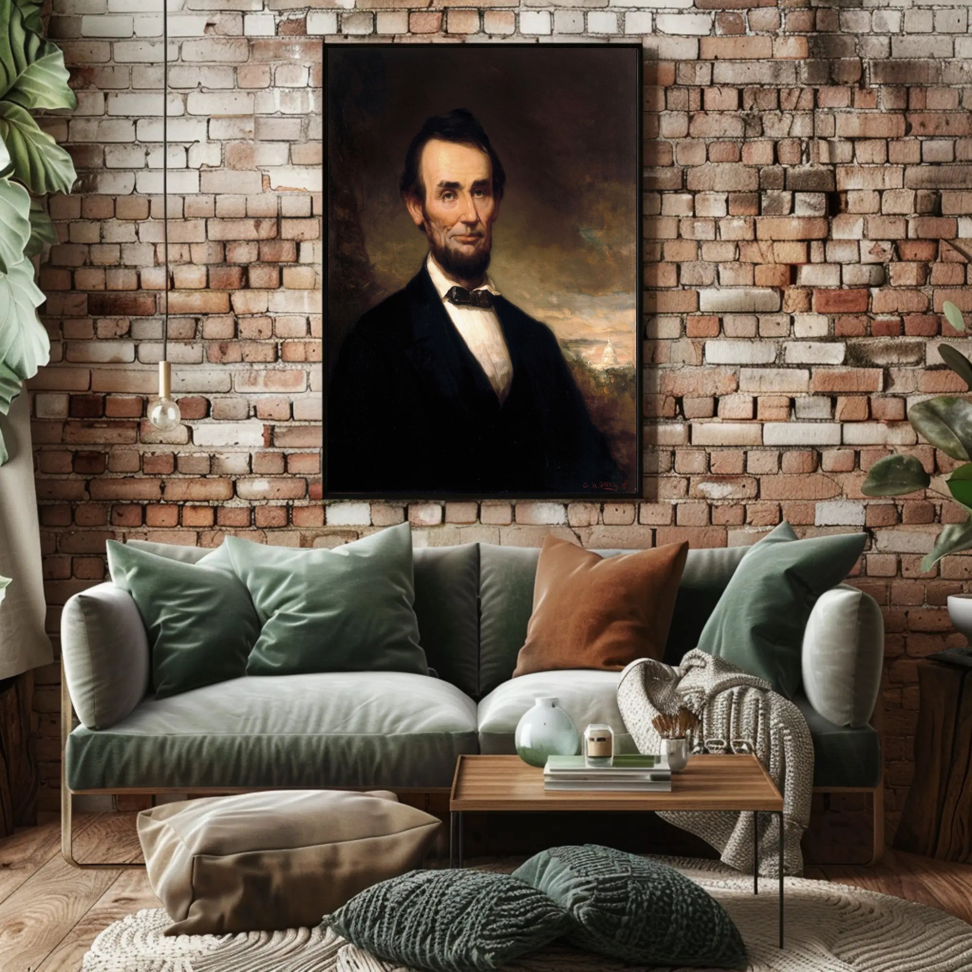 Abraham Lincoln Emancipation Proclamation Illustrated Poster PosterGoat