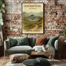 Aniakchak, Alaska Limited Access Poster